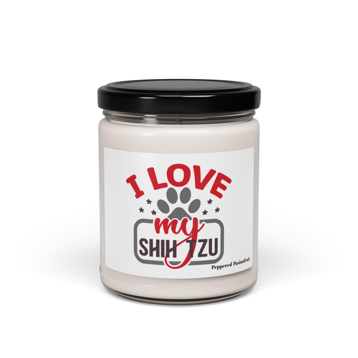 I Love My Shih Tzu Scented Soy Candle, 9oz - Shih Tzu Gifts