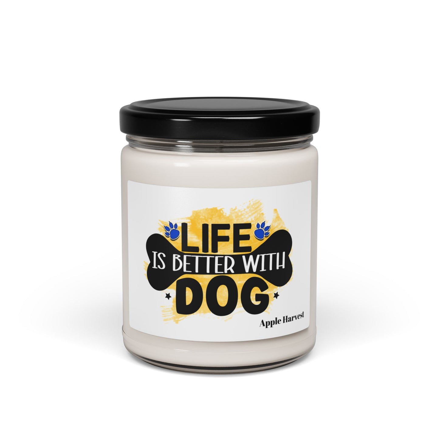 Life Is Better With Dog Scented Soy Candle – Perfect Gift for Dog Lovers