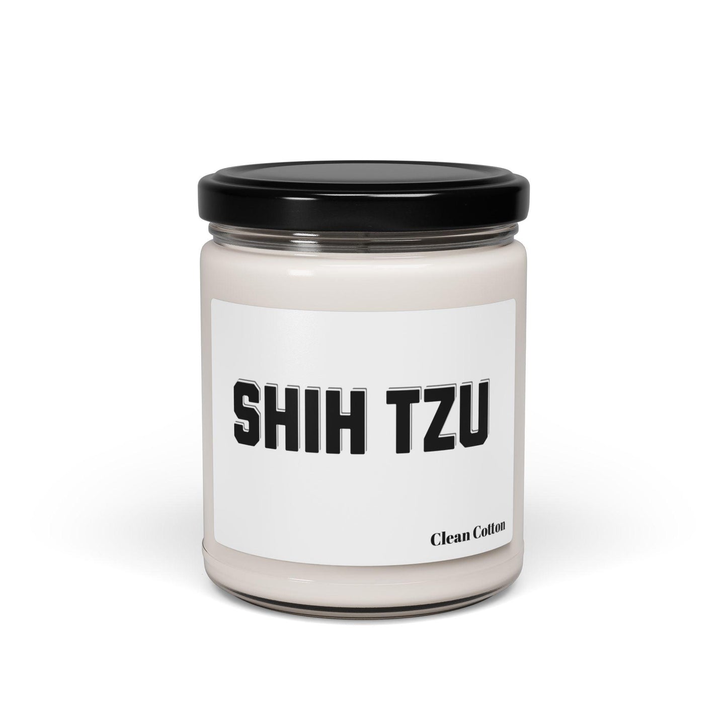 Shih Tzu Text Scented Soy Candle - Perfect Gift for Dog Lovers"