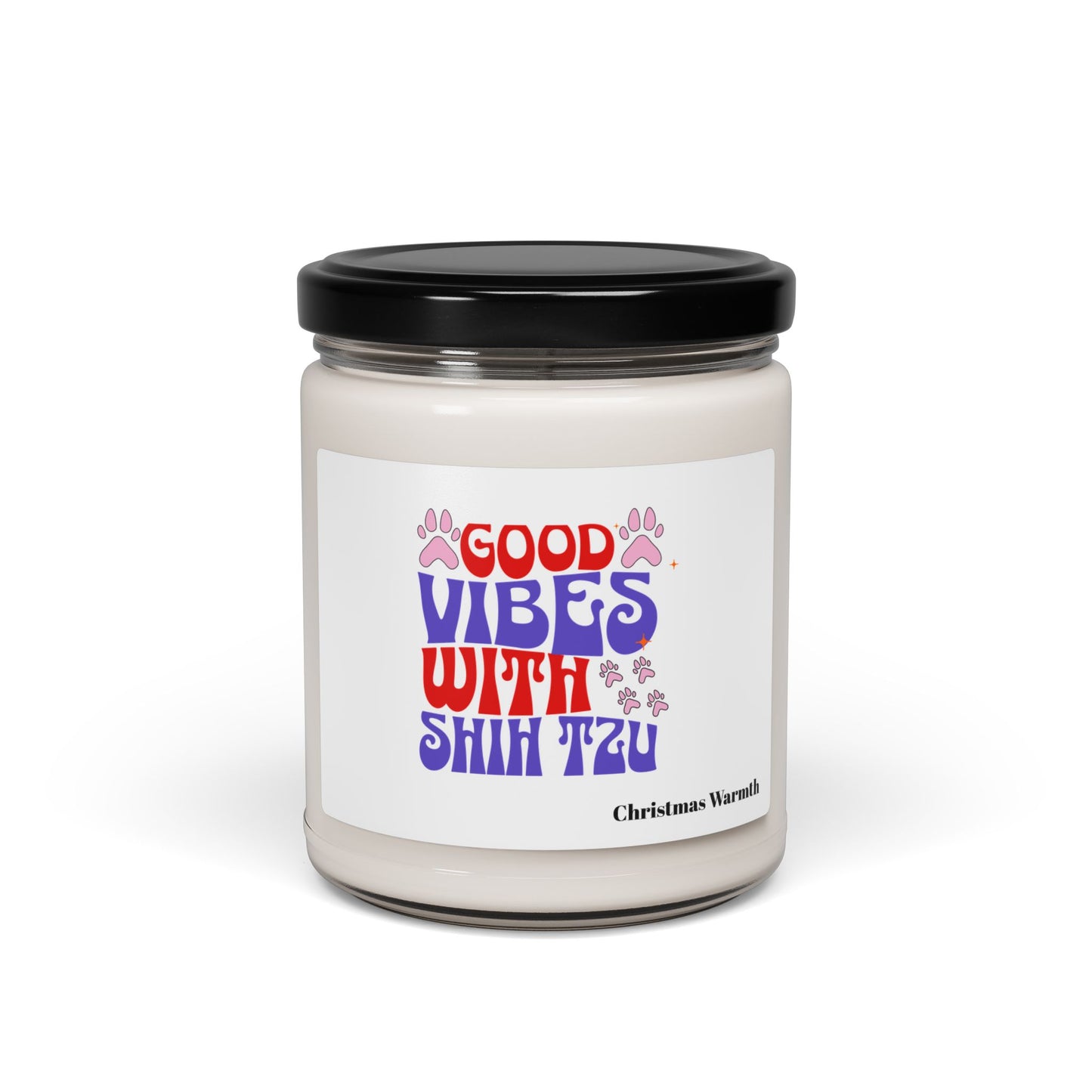 Good Vibes With Shih Tzu Scented Soy Candle – Dog Lover Gift