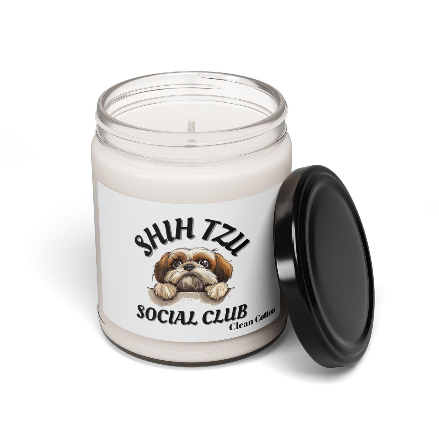 Shih Tzu Social Club Scented Soy Candle - Shih Tzu Gifts