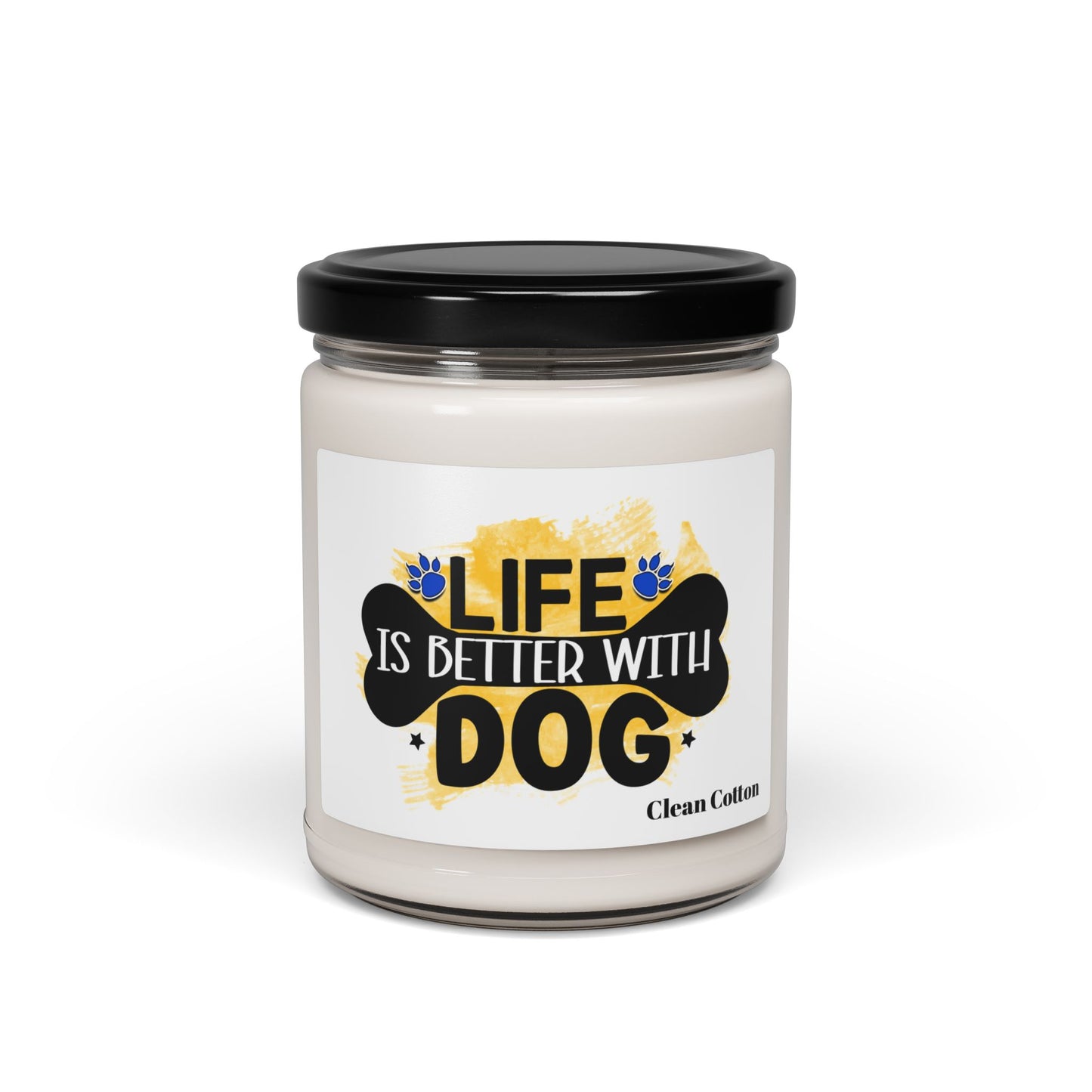 Life Is Better With Dog Scented Soy Candle – Perfect Gift for Dog Lovers
