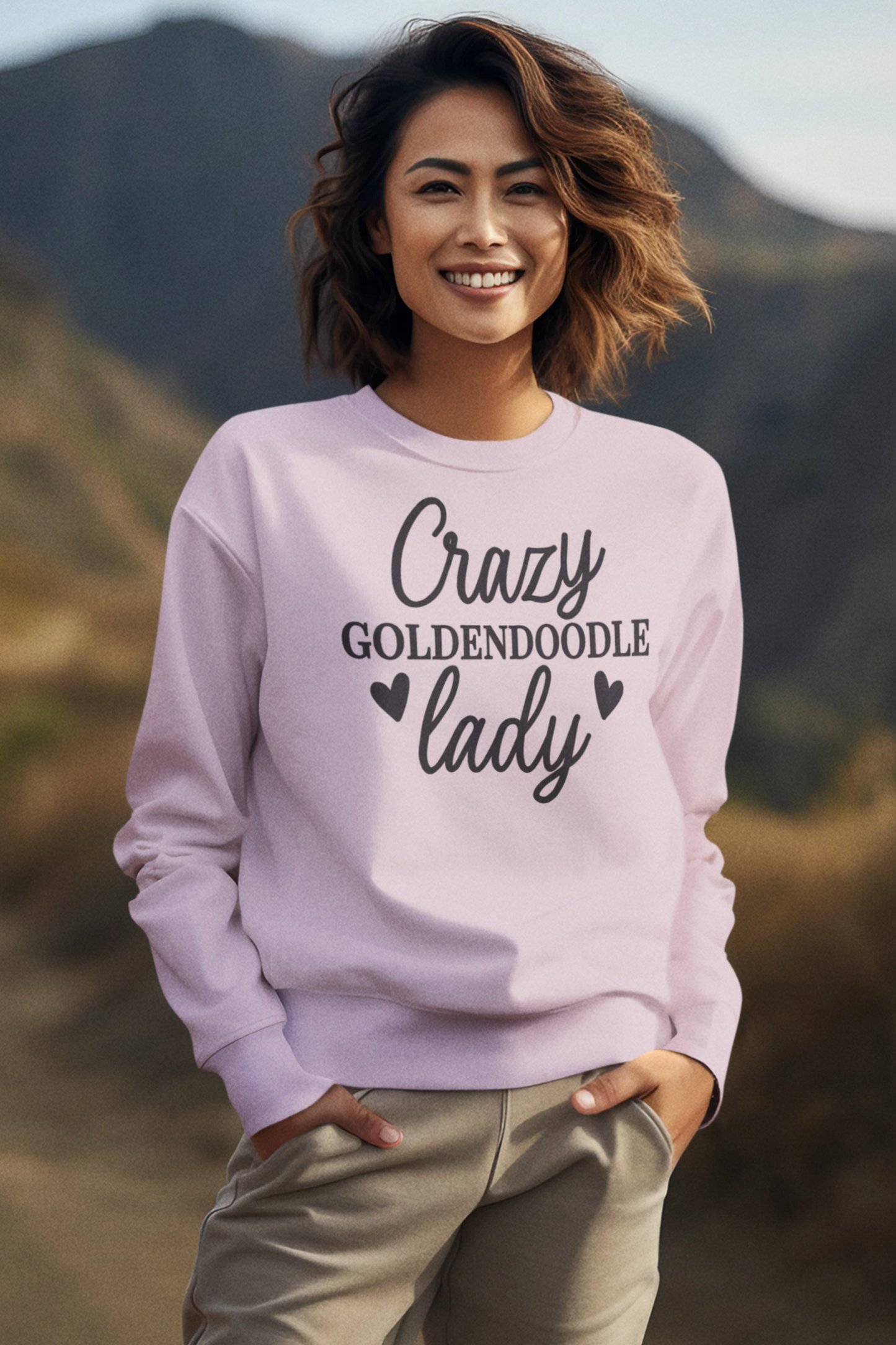 Crazy Goldendoodle Lady Sweatshirt – Funny Gift for Dog Moms