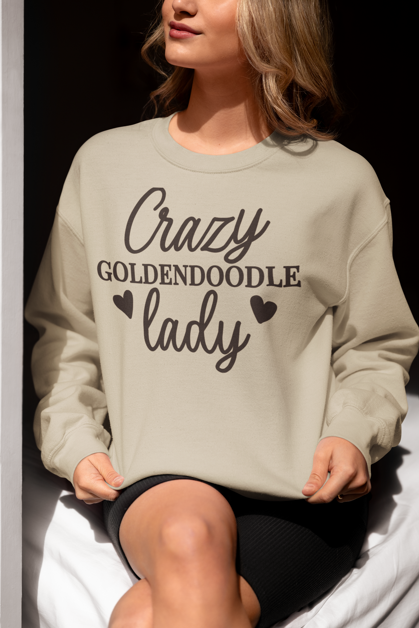 Crazy Goldendoodle Lady Sweatshirt – Funny Gift for Dog Moms