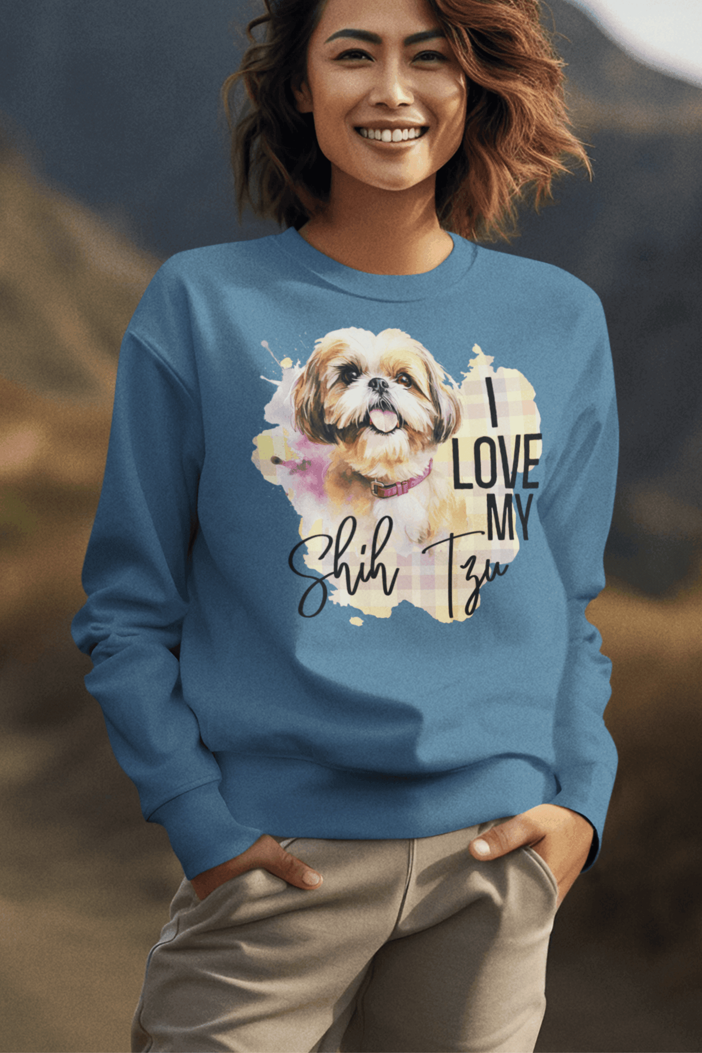 I Love My Shih Tzu Sweatshirt - Shih Tzu Gifts