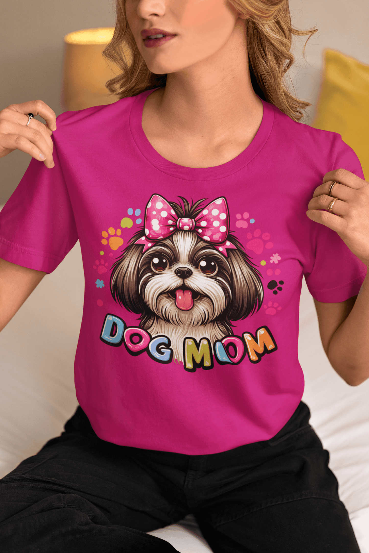 Shih Tzu Dog Mom T-Shirt – Perfect Gift for Proud Shih Tzu Lovers - Shih Tzu Gifts