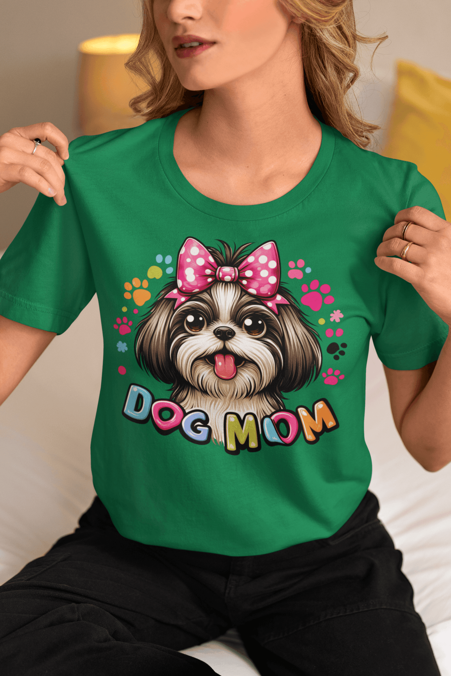 Shih Tzu Dog Mom T-Shirt – Perfect Gift for Proud Shih Tzu Lovers - Shih Tzu Gifts