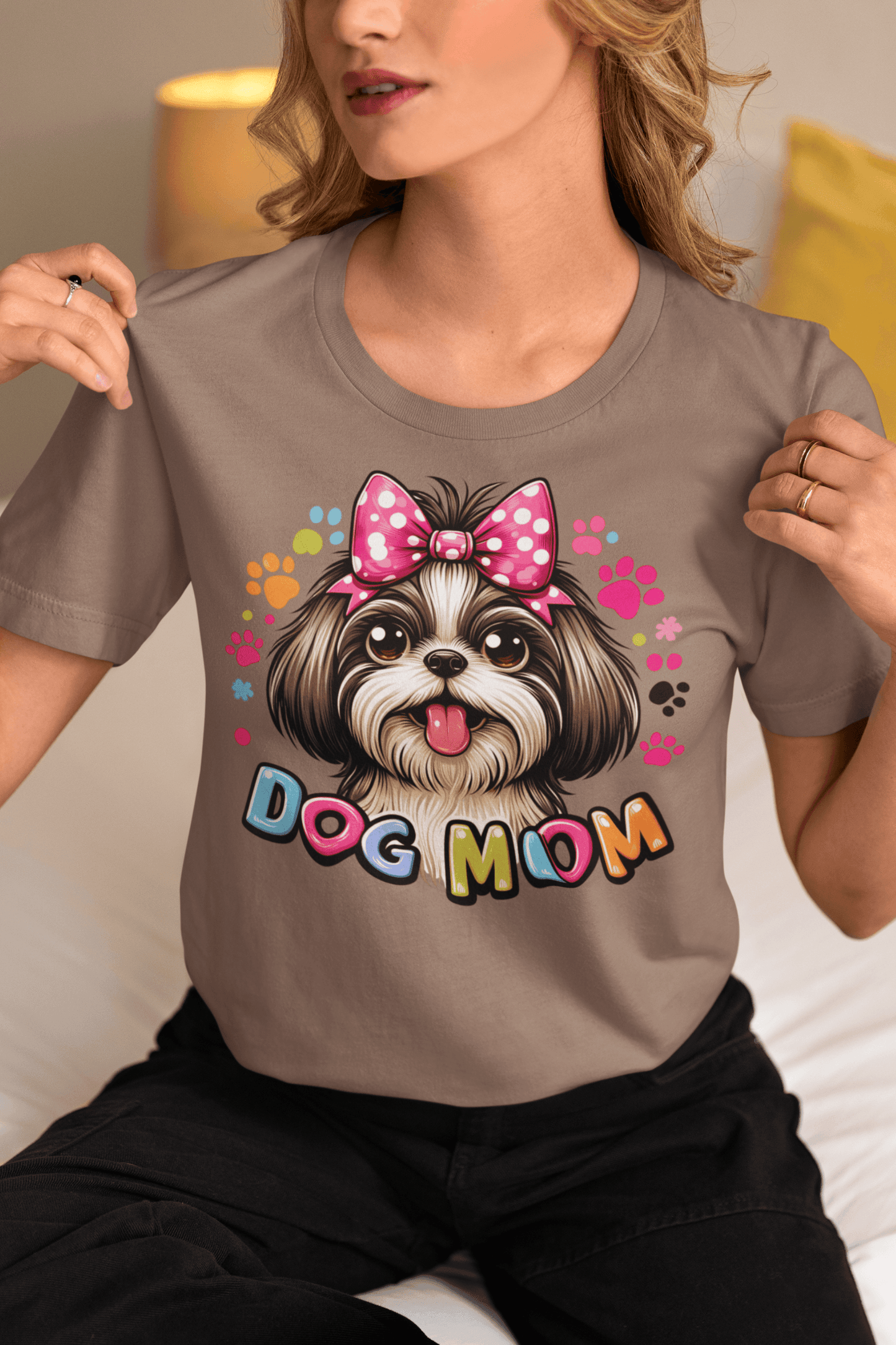 Shih Tzu Dog Mom T-Shirt – Perfect Gift for Proud Shih Tzu Lovers - Shih Tzu Gifts