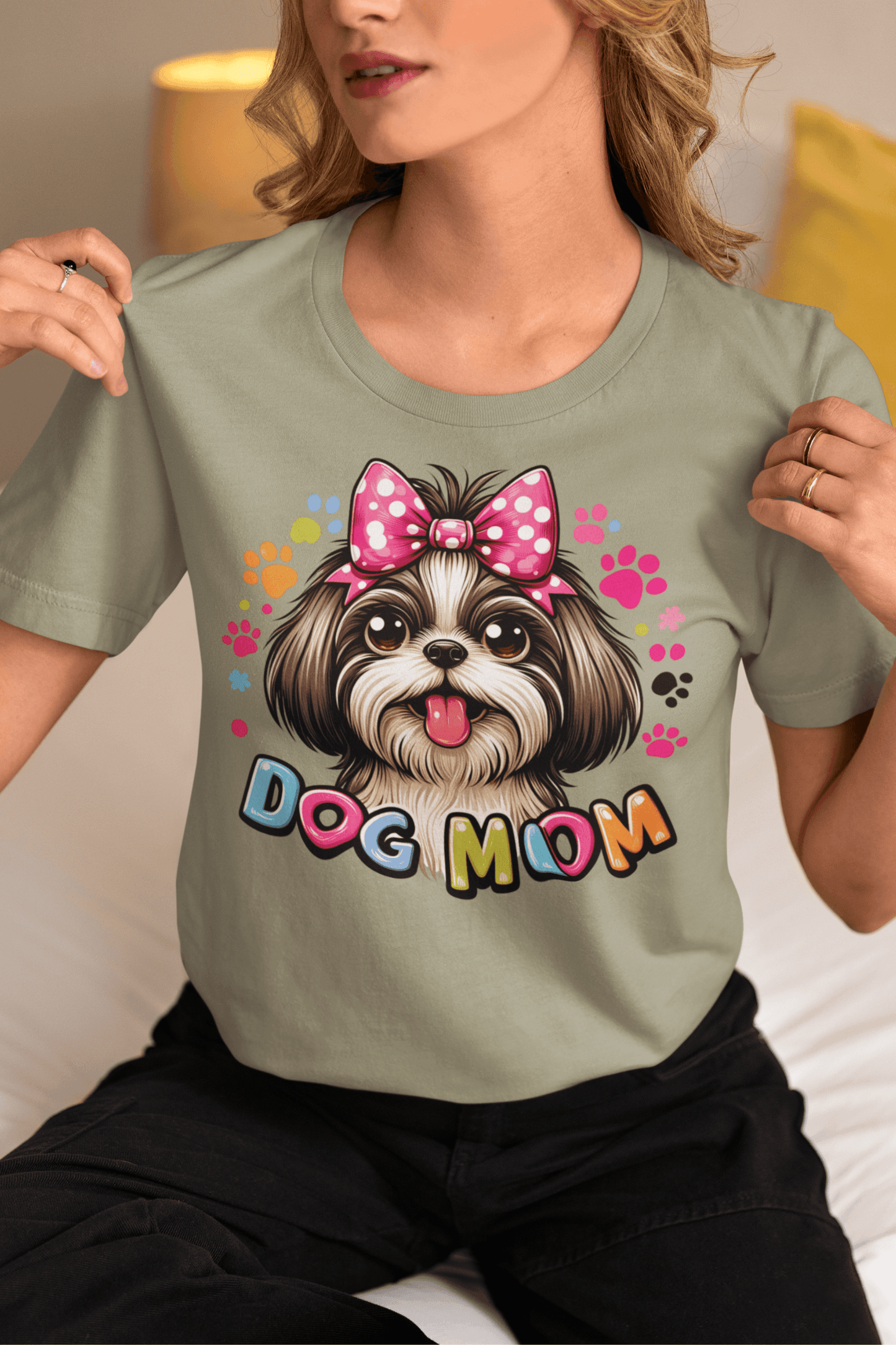 Shih Tzu Dog Mom T-Shirt – Perfect Gift for Proud Shih Tzu Lovers - Shih Tzu Gifts