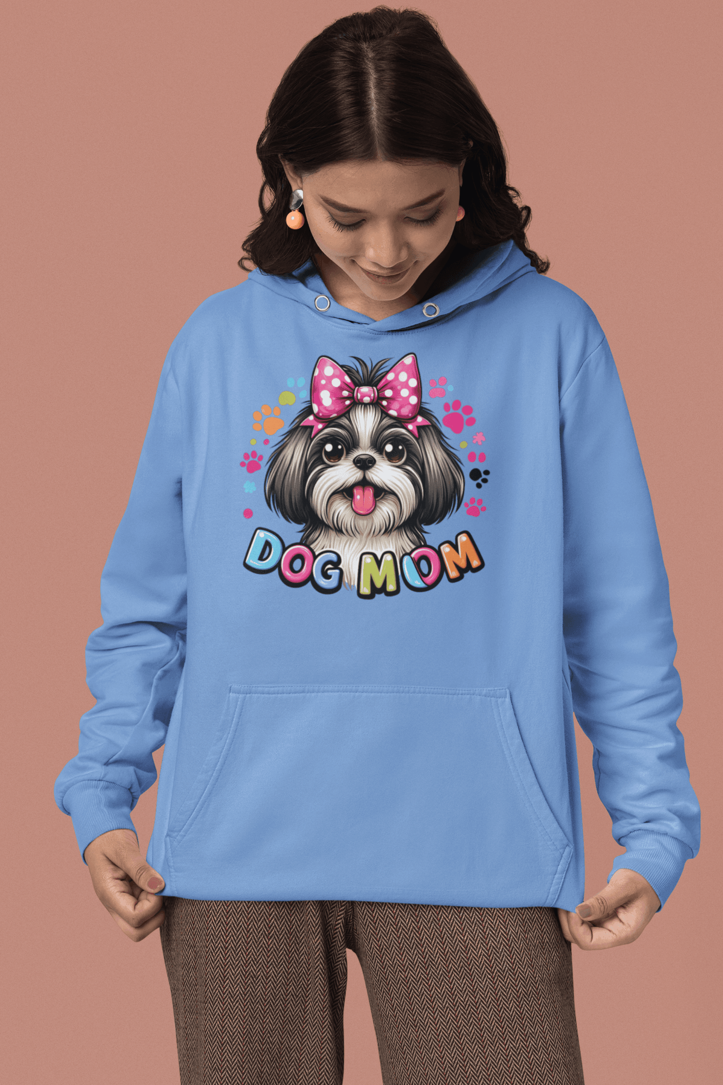 Shih Tzu Dog Mom Hooded Sweatshirt - Shih Tzu Gifts