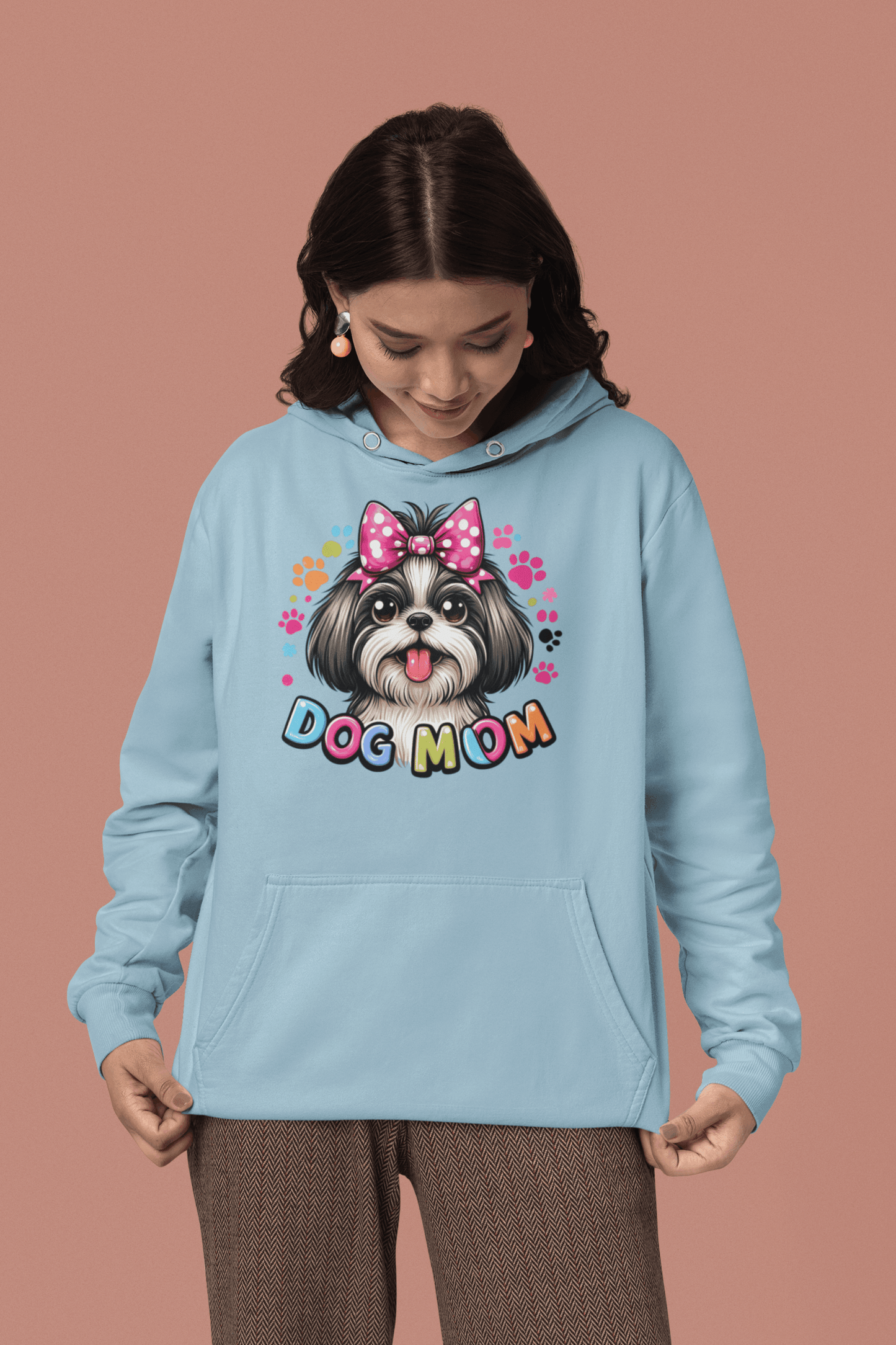 Shih Tzu Dog Mom Hooded Sweatshirt - Shih Tzu Gifts