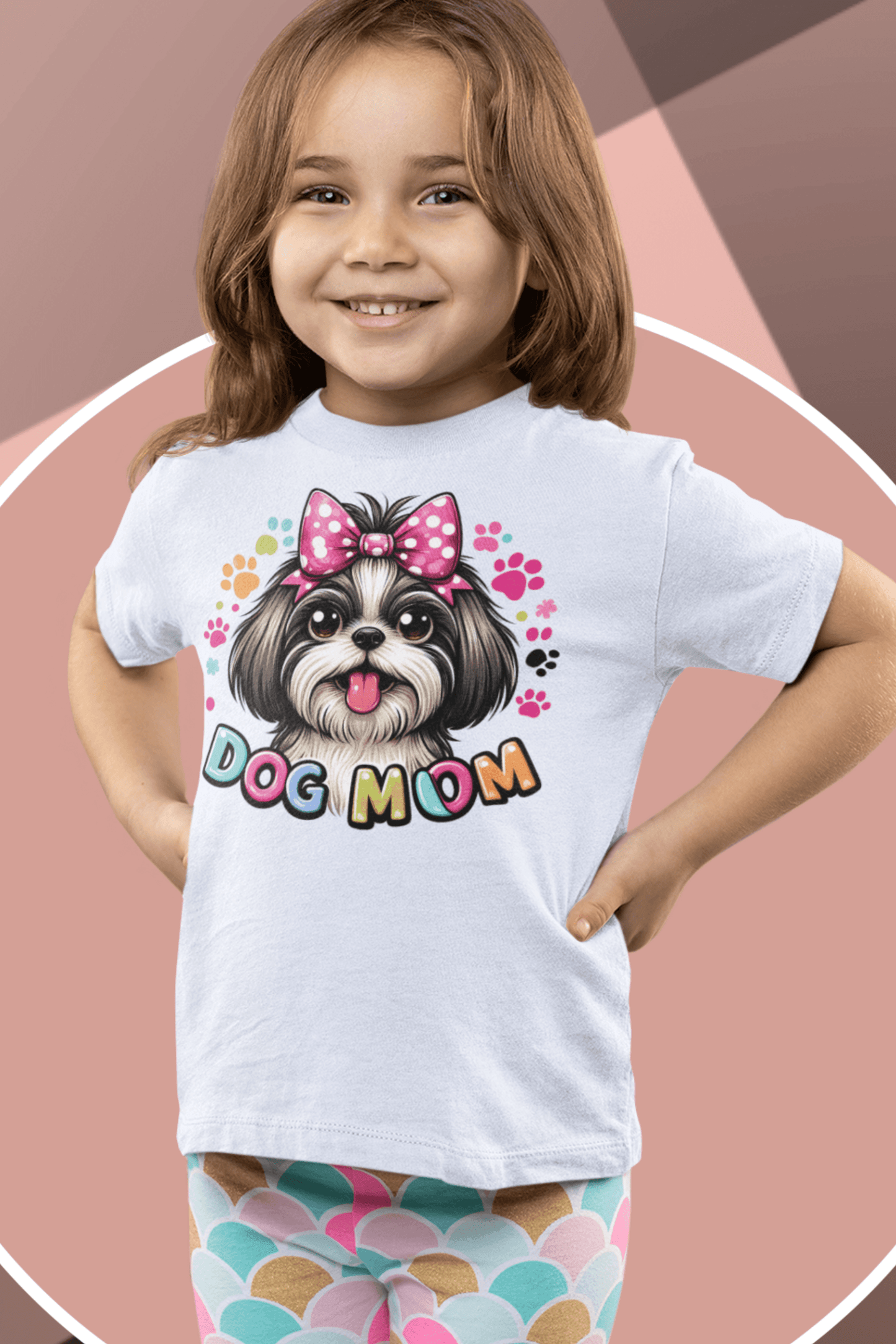 Shih Tzu Dog Mom Youth Short Sleeve Tee - Shih Tzu Gifts