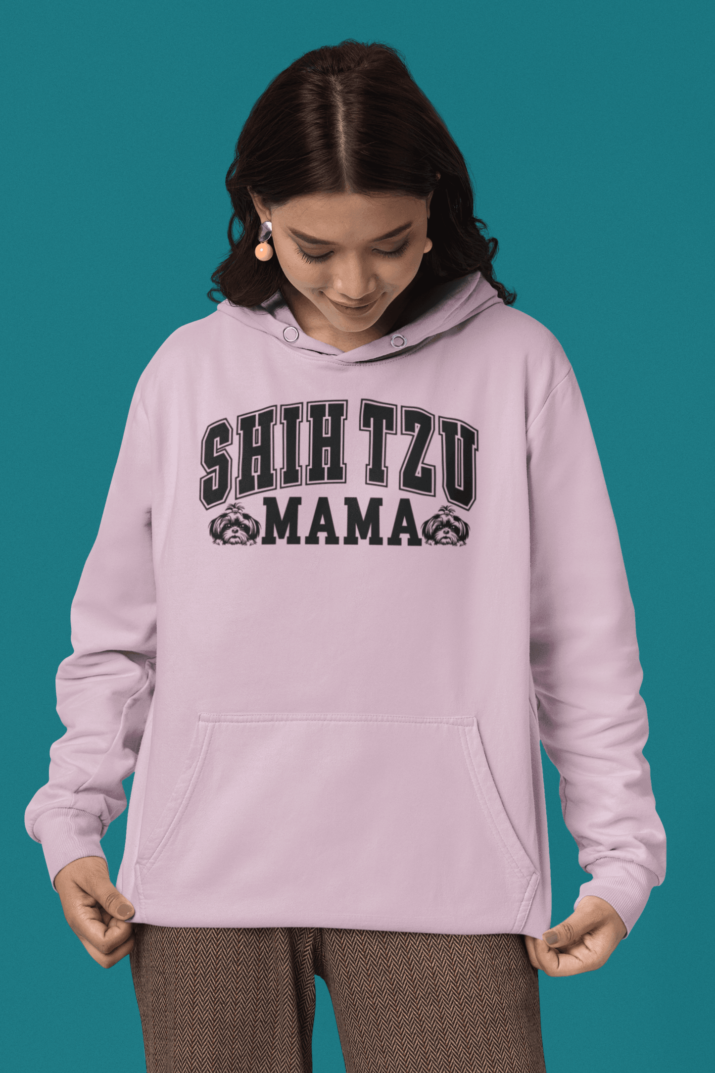 Shih Tzu Mama Hooded Sweatshirt - Shih Tzu Gifts