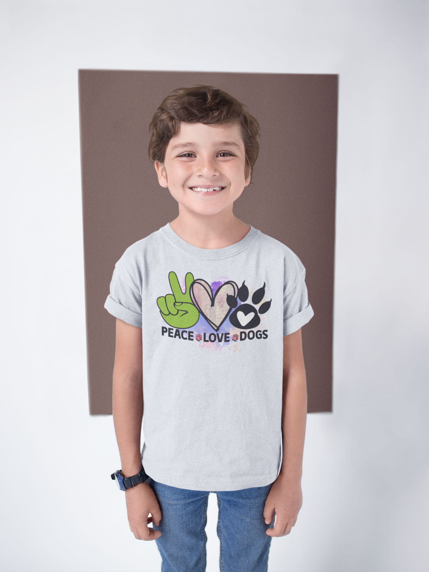 Peace Love Dogs Shirt - Cute Gift for Dog Lovers & Pet Owners