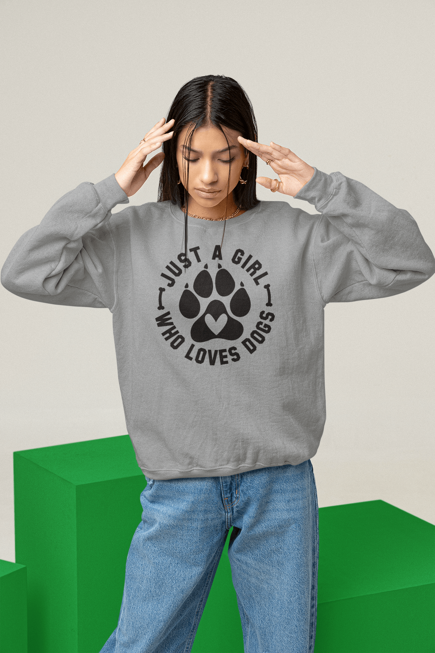 Just a Girl Who Loves Dogs Sweatshirt – Perfect Gift for Dog Lovers