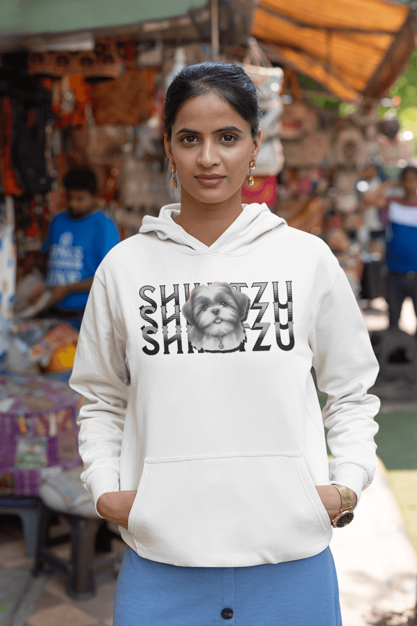 Shih Tzu Stack Hoodie - Cozy Gift for Shih Tzu Lovers, Moms, and Sisters