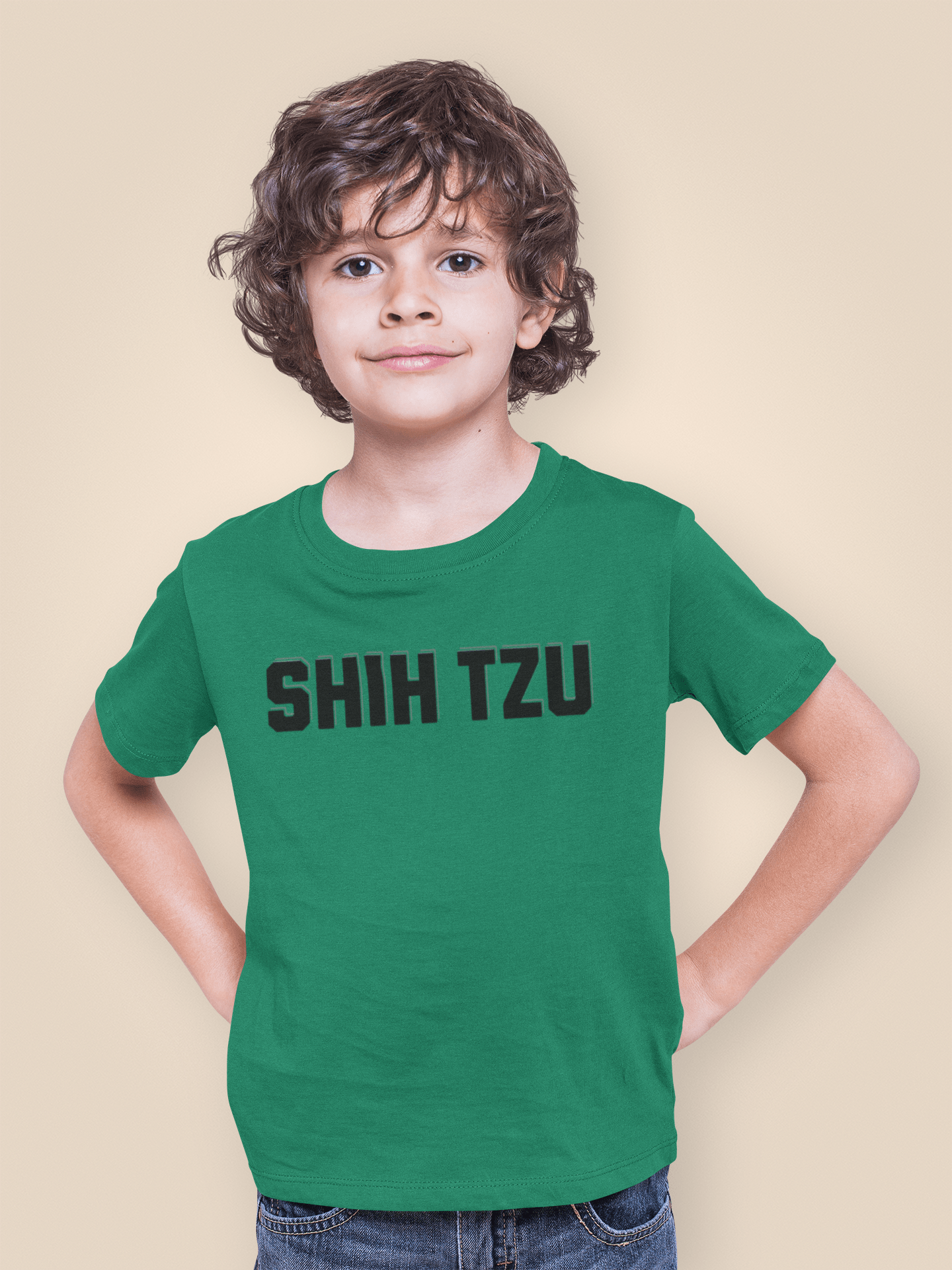 Shih Tzu Text Youth Shirt - Cute Gift for Sisters & Dog Lovers