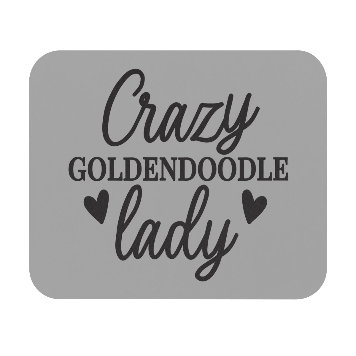 Crazy Goldendoodle Lady Mouse Pad – Fun Gift for Doodle Lovers