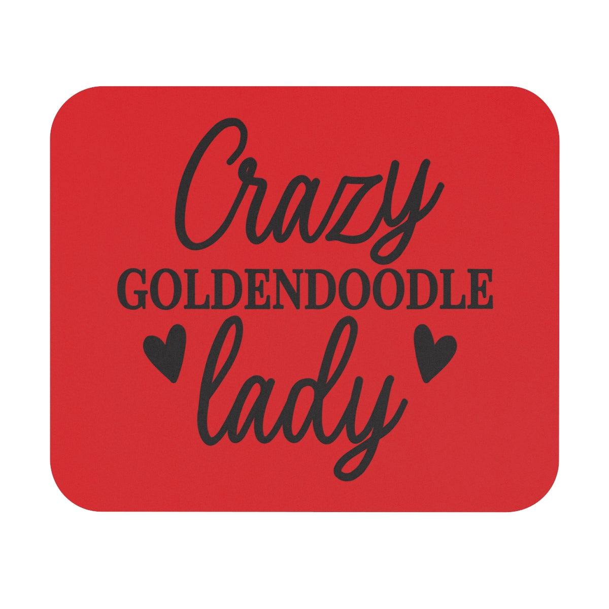 Crazy Goldendoodle Lady Mouse Pad – Fun Gift for Doodle Lovers