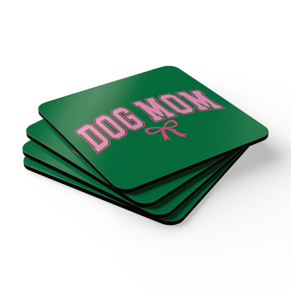 Dog Mom Coaster Set – Cute Gift for Dog Lovers & Pet Moms