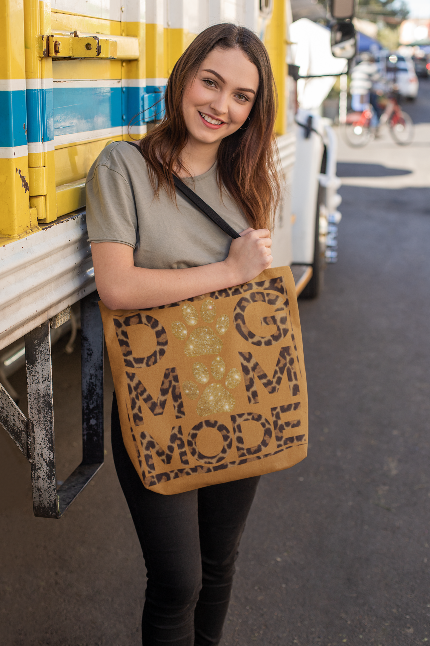 Dog Mom Mode Tote Bag – Stylish & Durable Gift for Pet Moms
