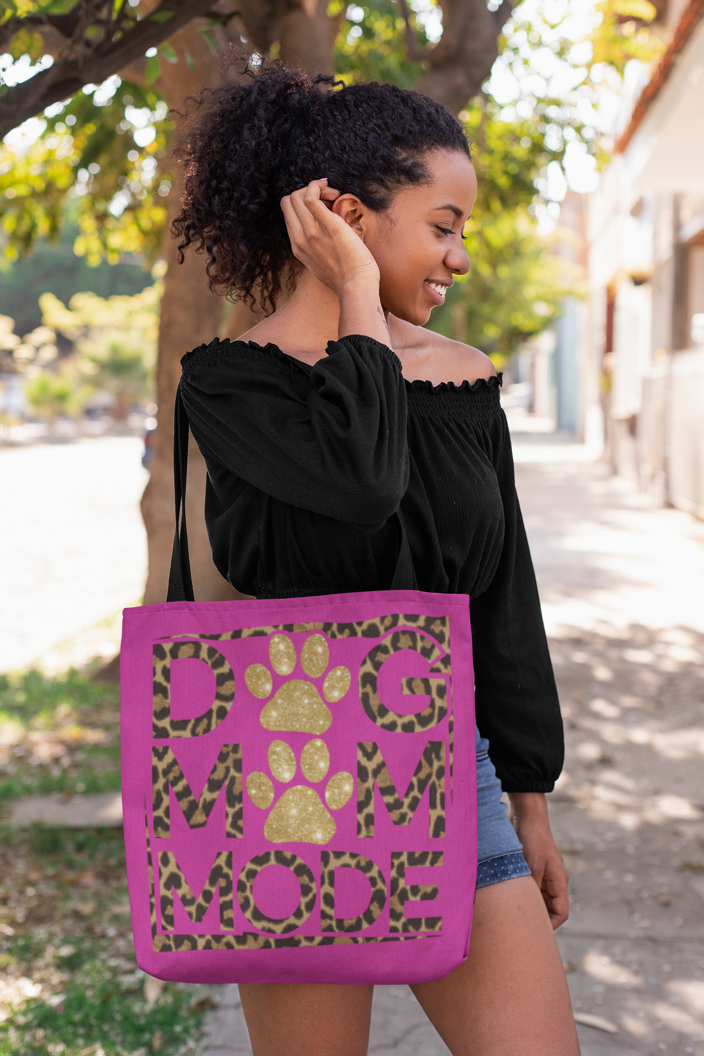 Dog Mom Mode Tote Bag – Stylish & Durable Gift for Pet Moms