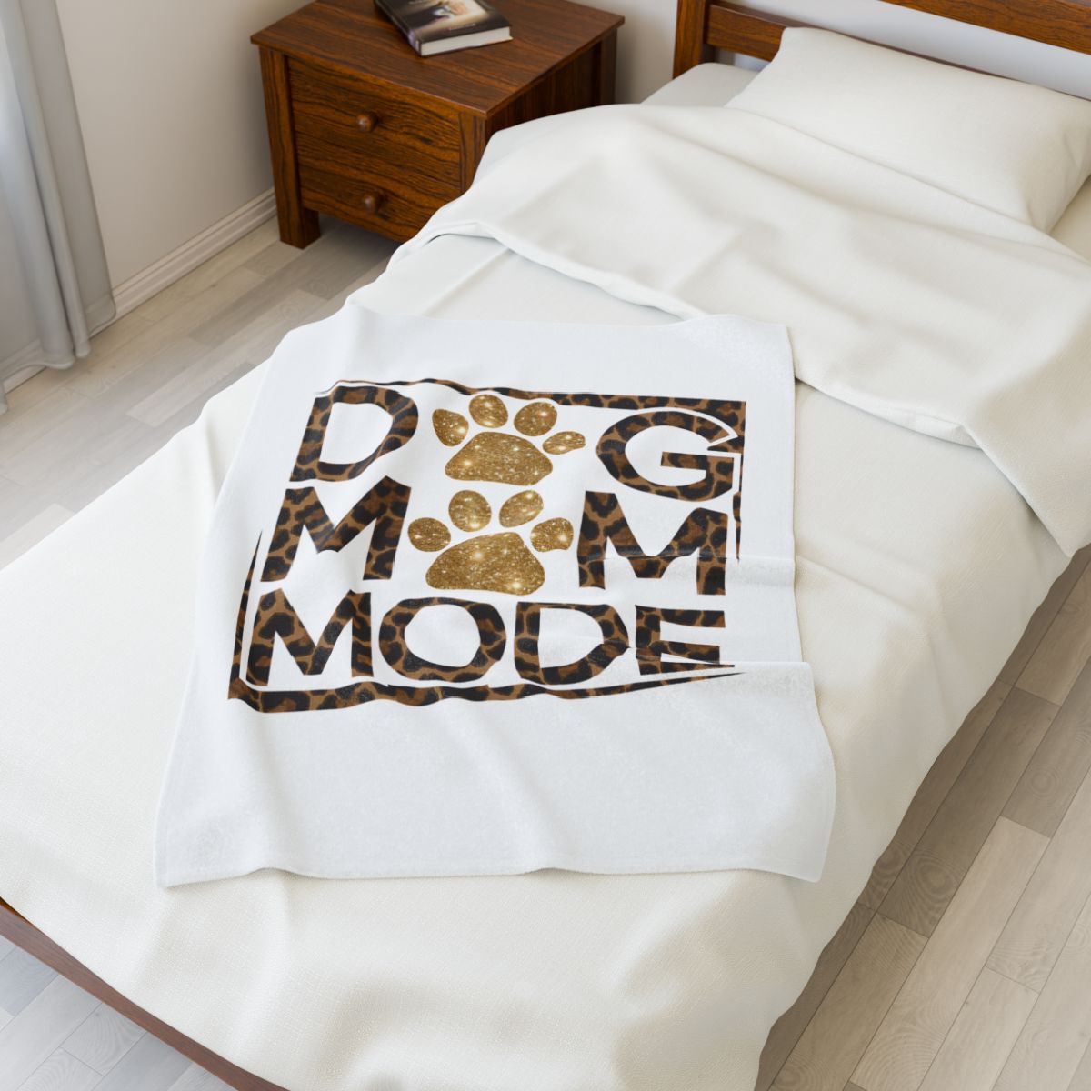 Dog Mom Mode Blanket – Cozy Gift for Shih Tzu & Dog Lovers