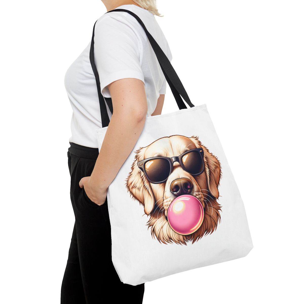 Golden-with-Gum-white-Tote Bag
