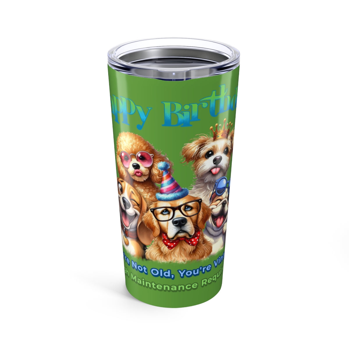Funny Dog Birthday Tumbler – You’re Not Old, You’re Vintage Gift