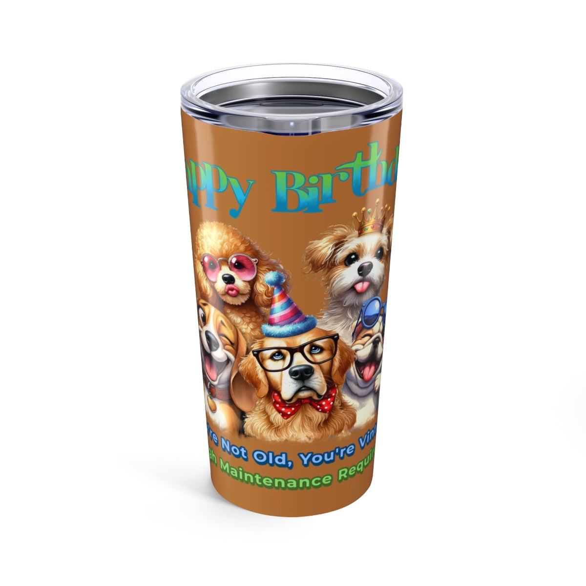 Funny Dog Birthday Tumbler – You’re Not Old, You’re Vintage Gift