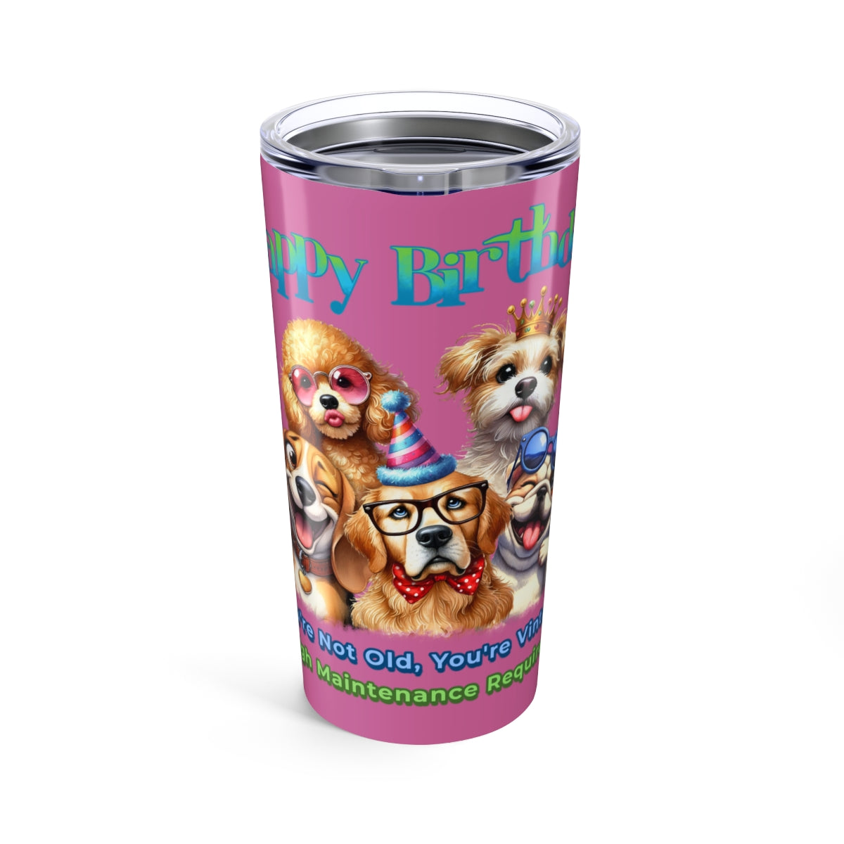 Funny Dog Birthday Tumbler – You’re Not Old, You’re Vintage Gift