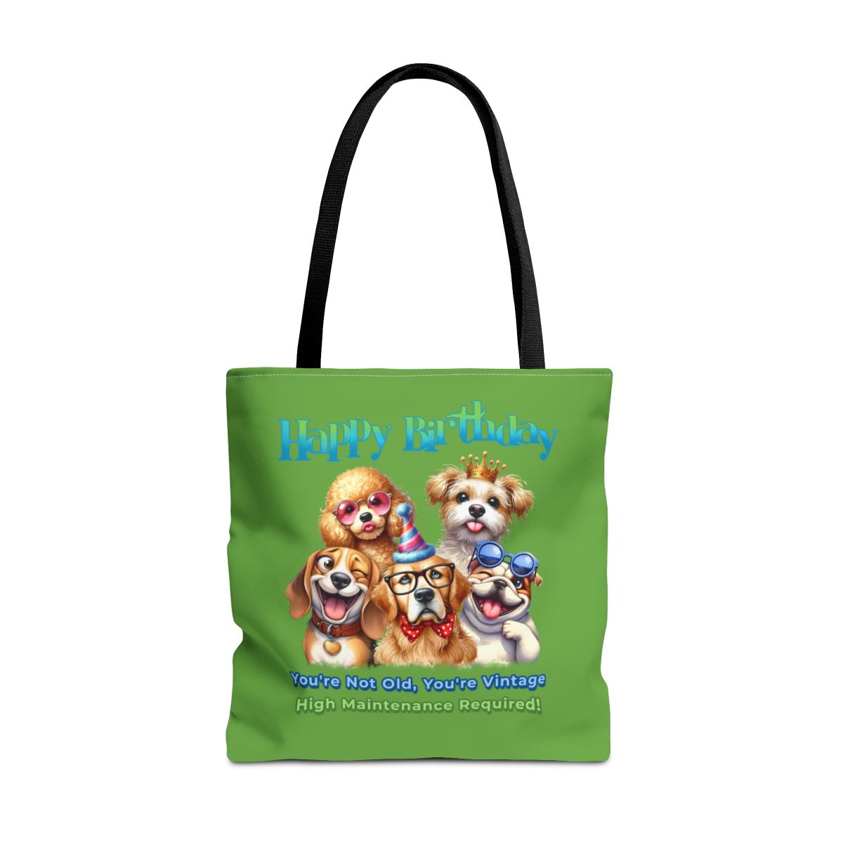 Vintage Dog Birthday Tote - Funny Gift for Dog Lovers & Women