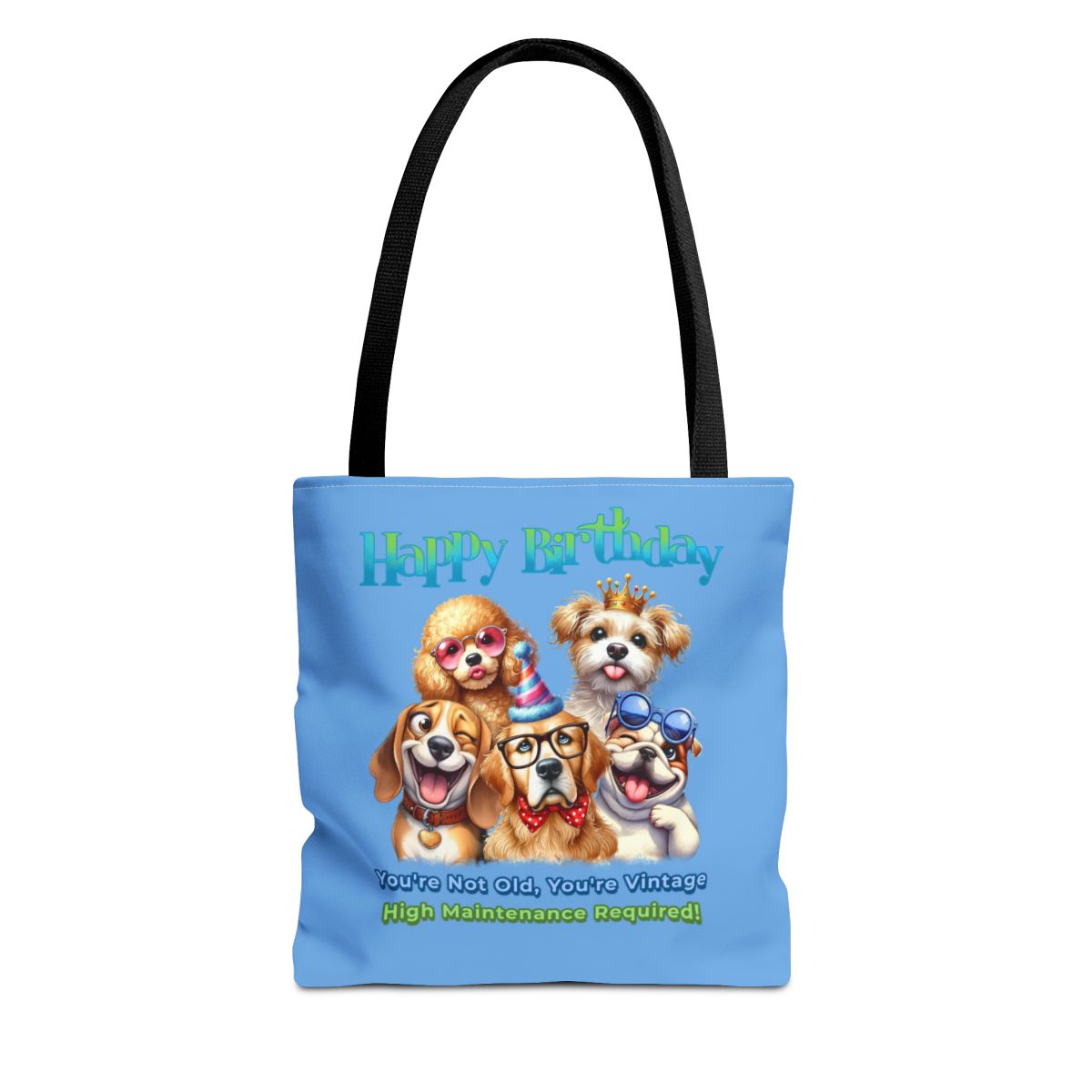 Vintage Dog Birthday Tote - Funny Gift for Dog Lovers & Women
