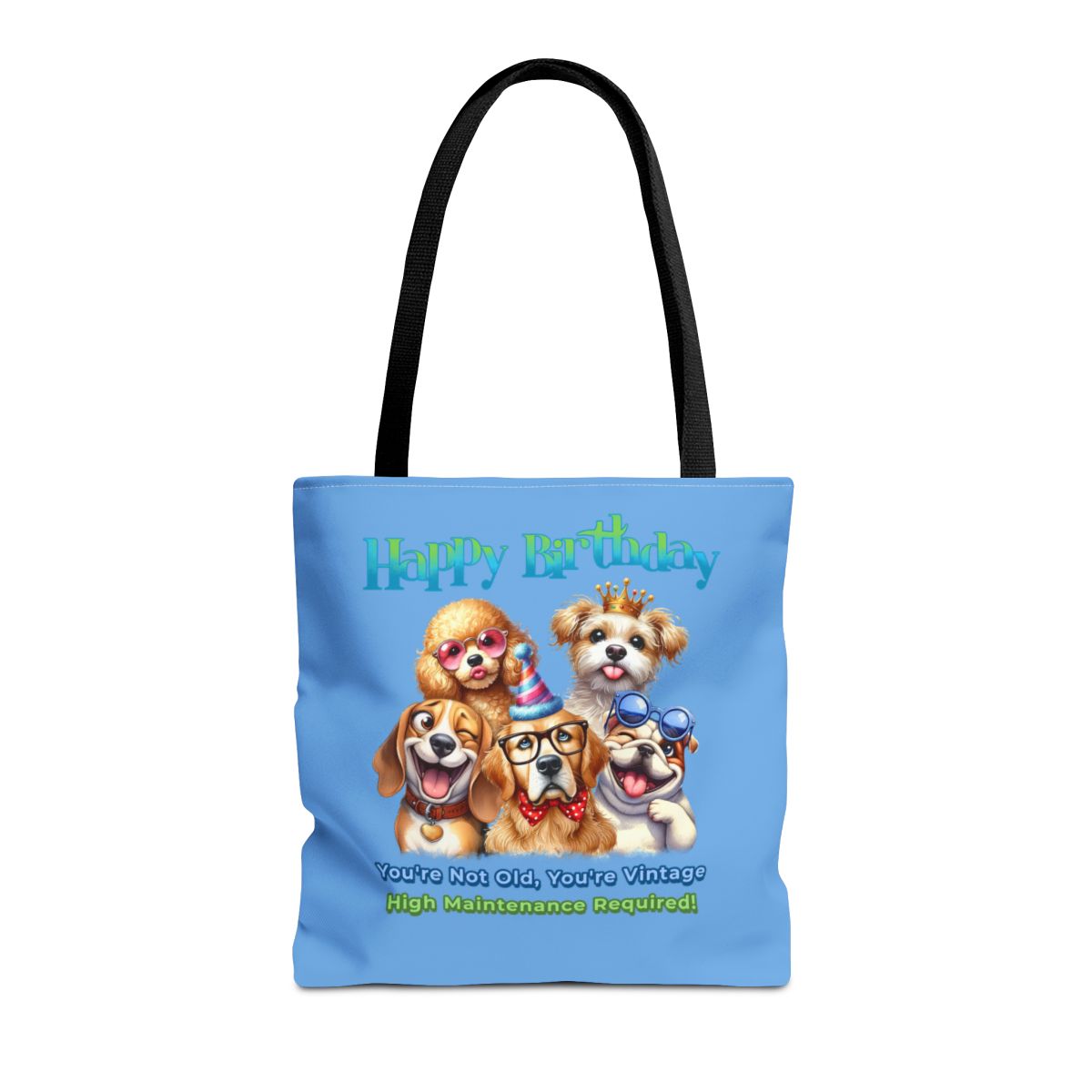 Vintage Dog Birthday Tote - Funny Gift for Dog Lovers & Women