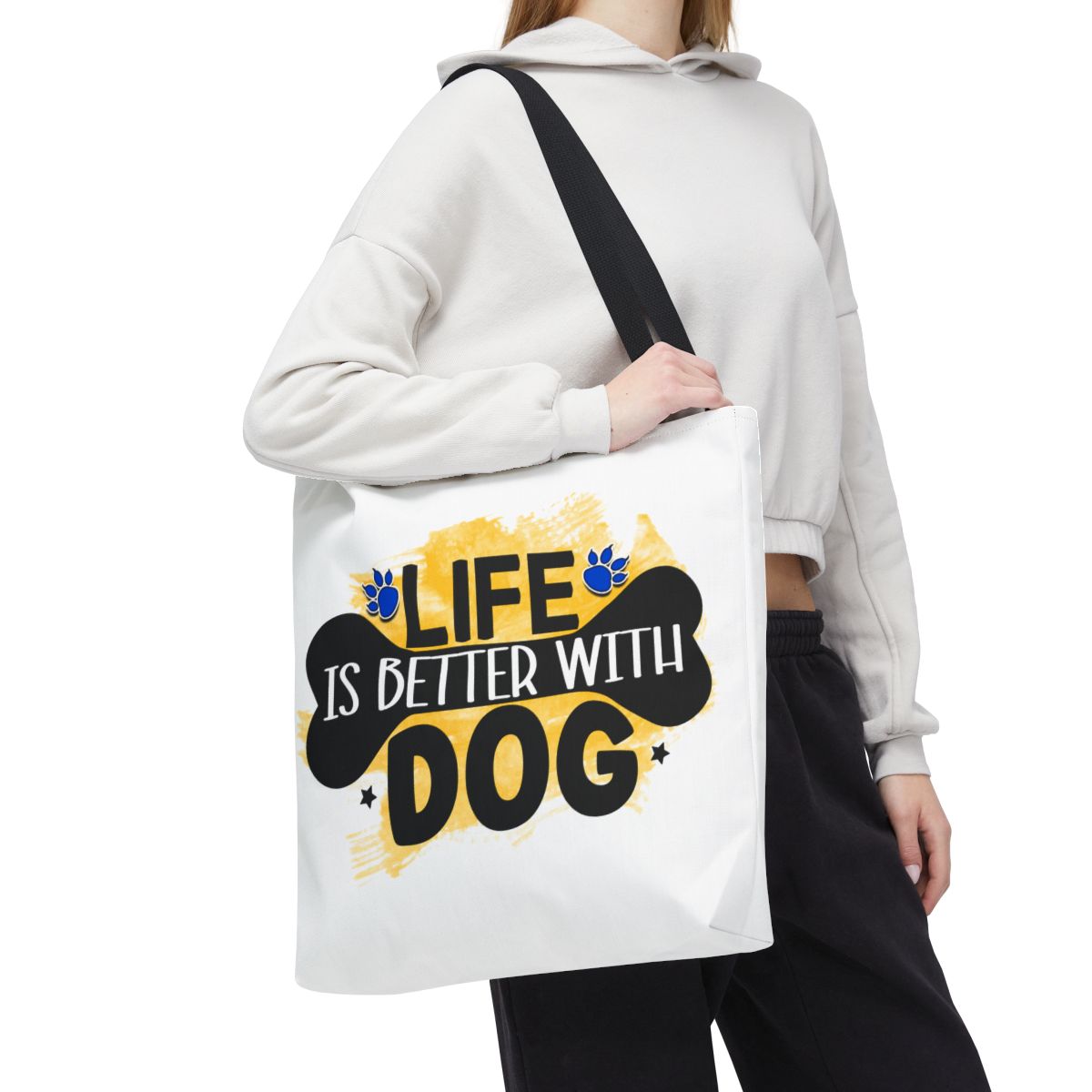 Life Is Better With Dog Tote Bag – Stylish & Durable for Dog Lovers