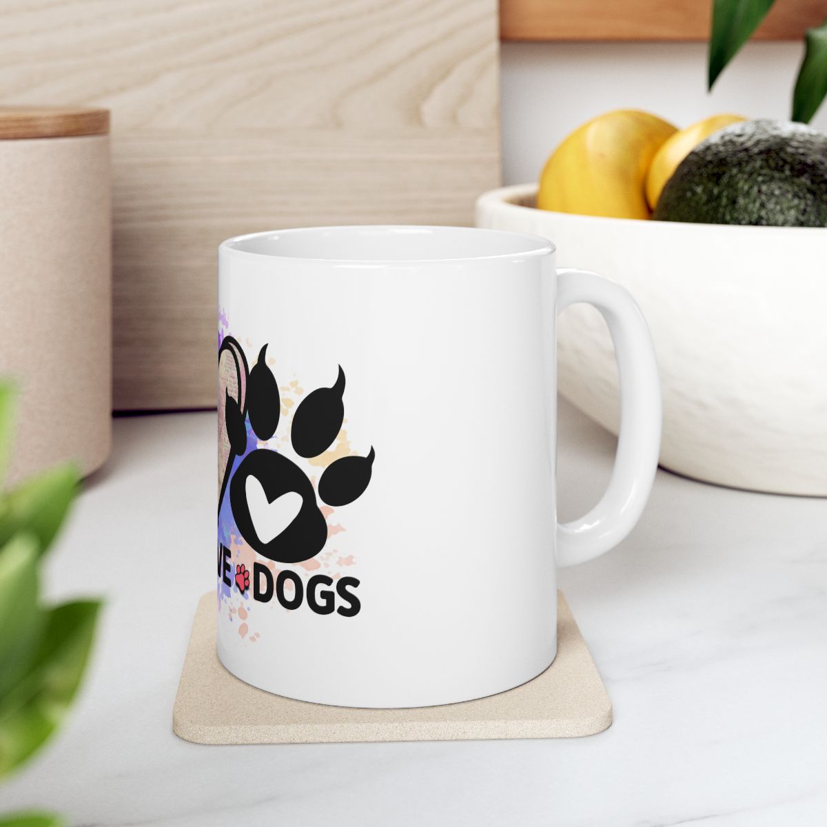 Peace Love Dogs Coffee Mug – Cute & Durable Gift for Dog Lovers