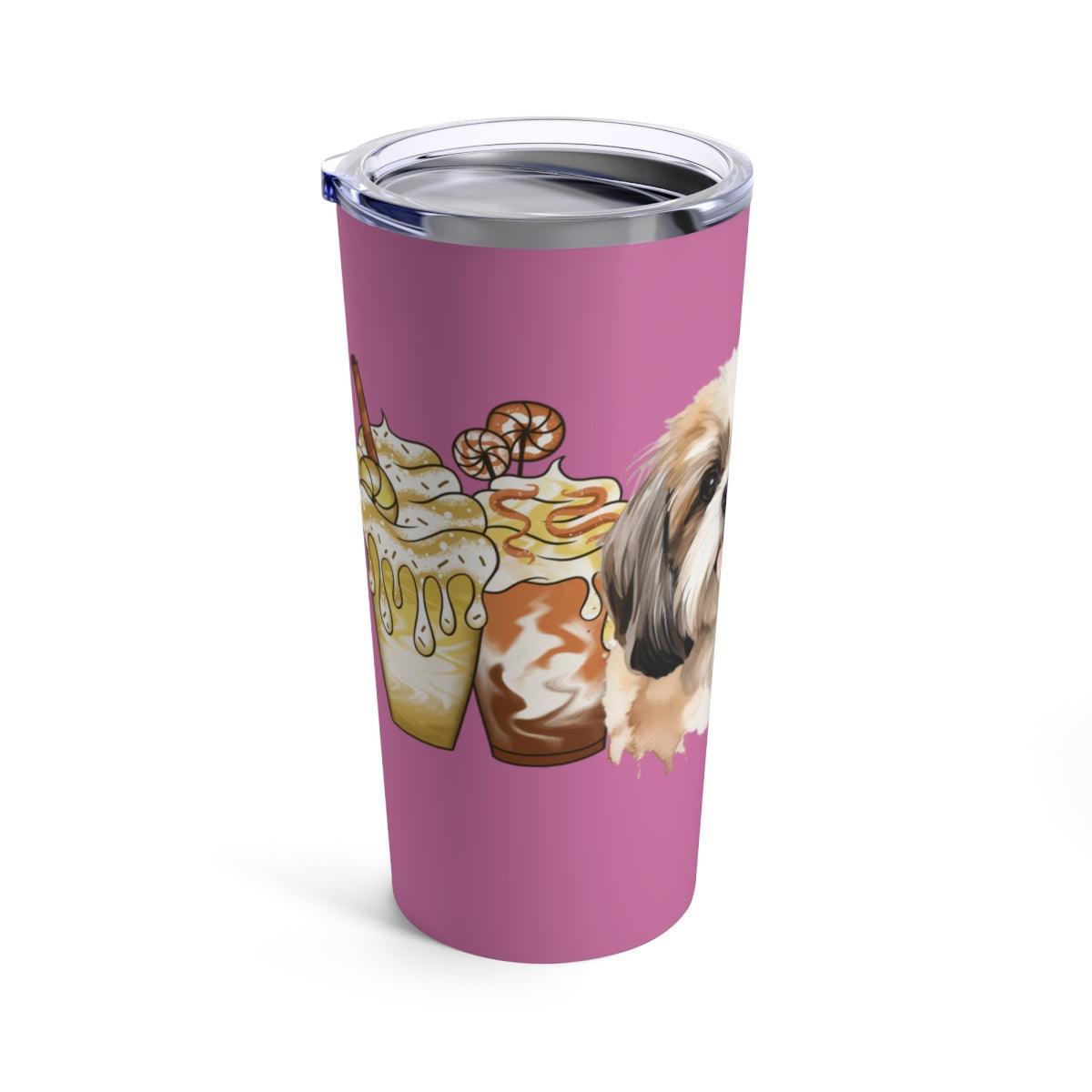 Shih Tzu With Ice Coffee Tumbler - Shih Tzu Gifts