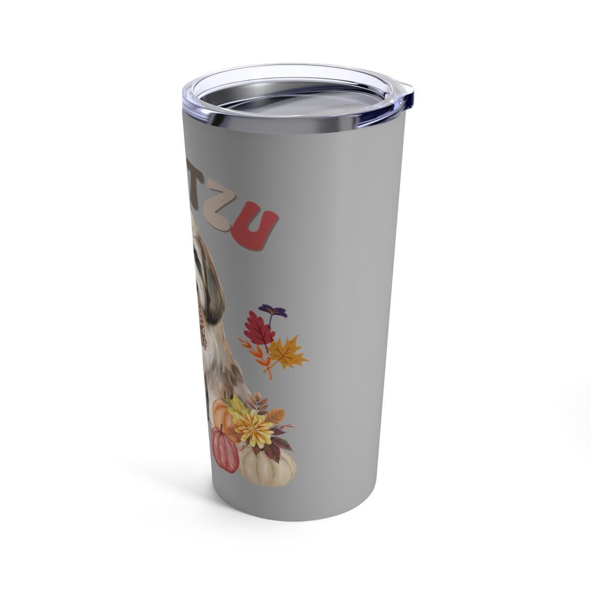 Shih Tzu In Fall Tumbler - Shih Tzu Gifts