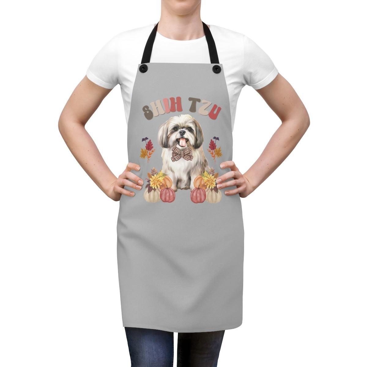 Shih Tzu In Fall Apron - Shih Tzu Gifts
