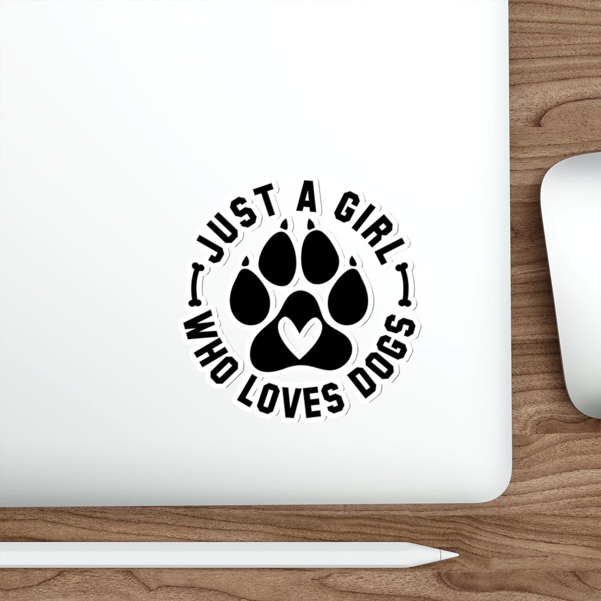 Just a Girl Who Loves Dogs Stickers