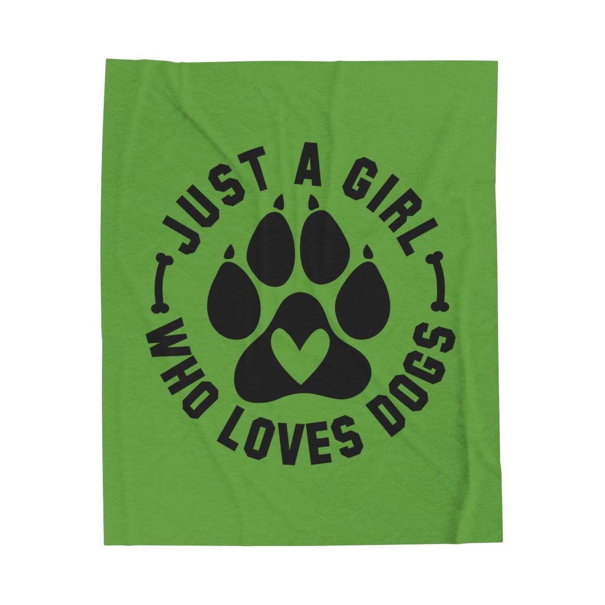 Just a Girl Who Loves Dogs Blanket