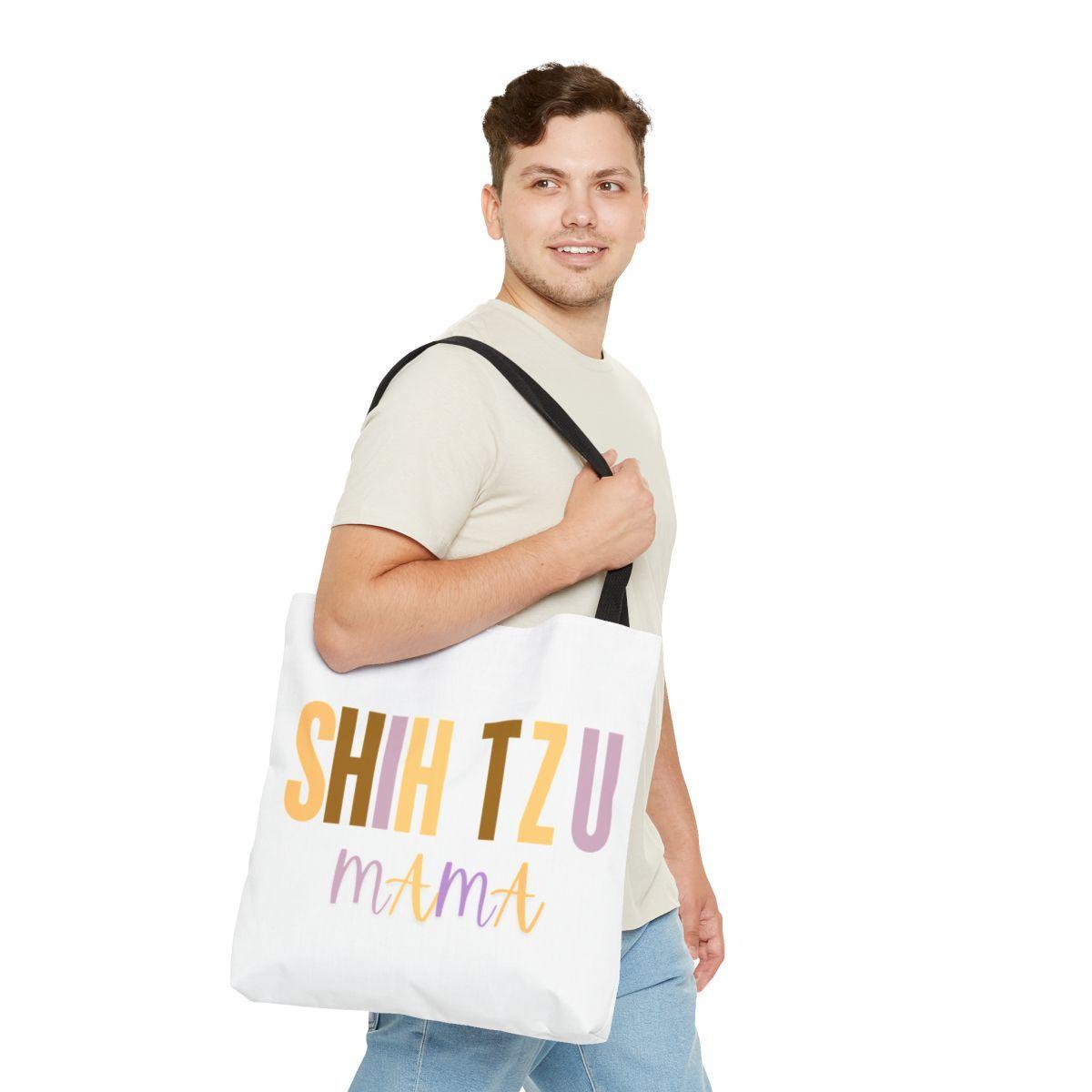 Shih Tzu Mama Words Tote Bag - Shih Tzu Gifts