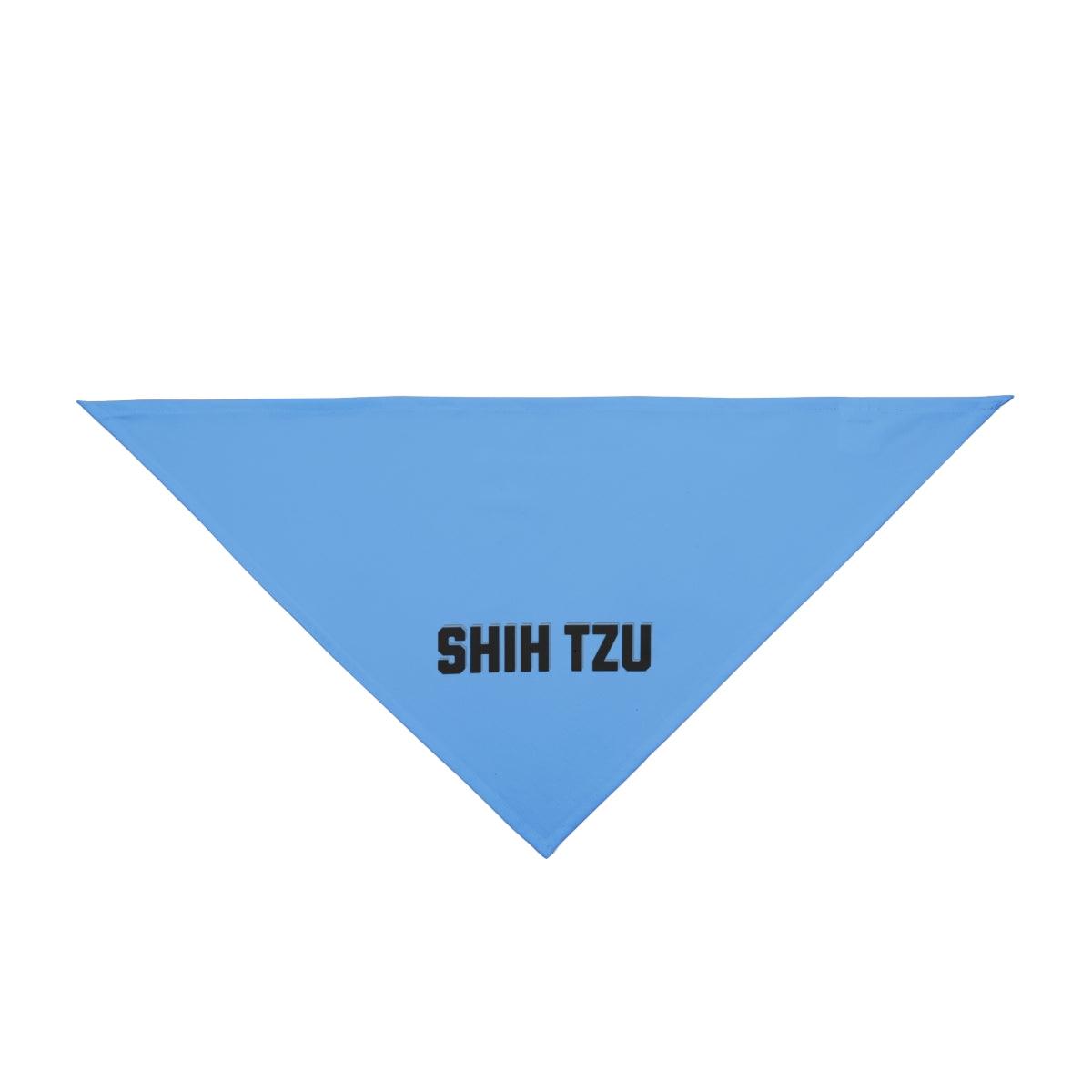 Trendy Shih Tzu Text Dog Bandana – Stylish & Comfortable Pet Wear