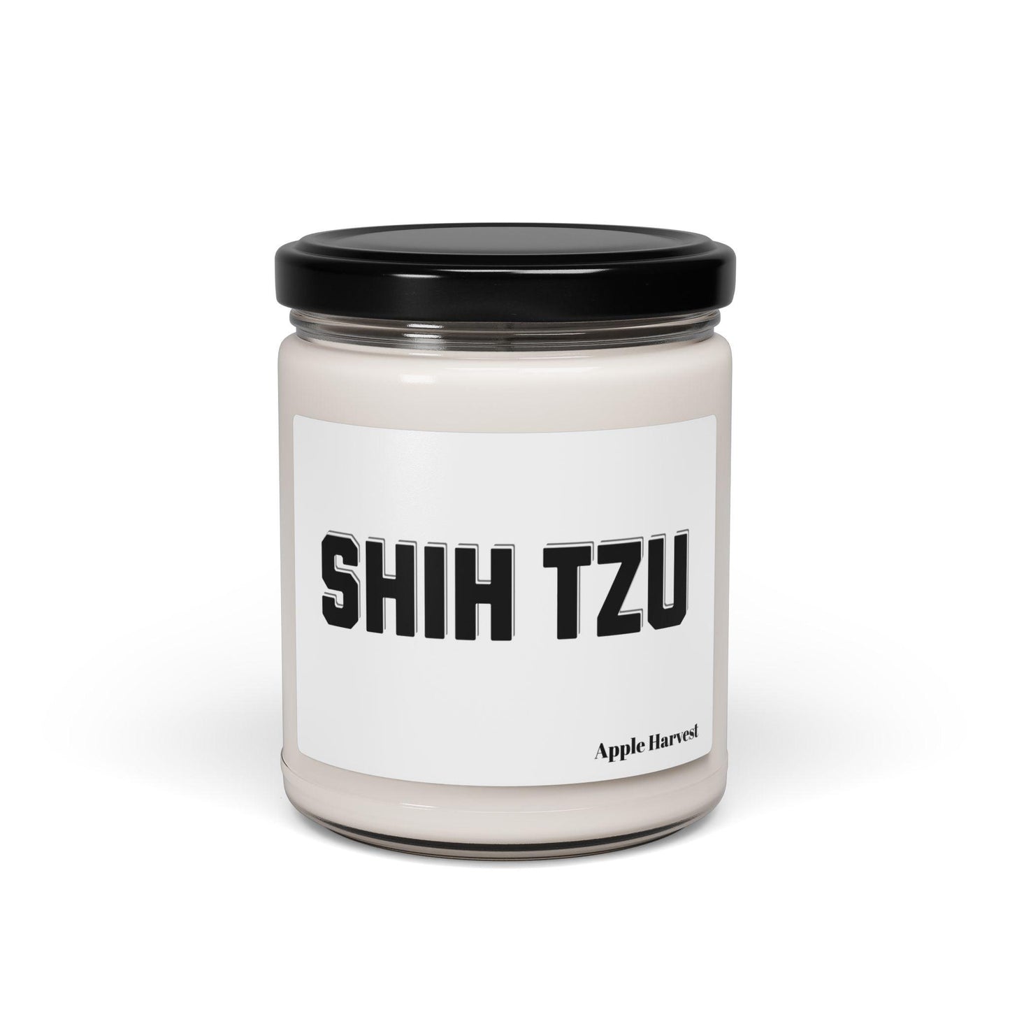 Shih Tzu Text Scented Soy Candle - Perfect Gift for Dog Lovers"