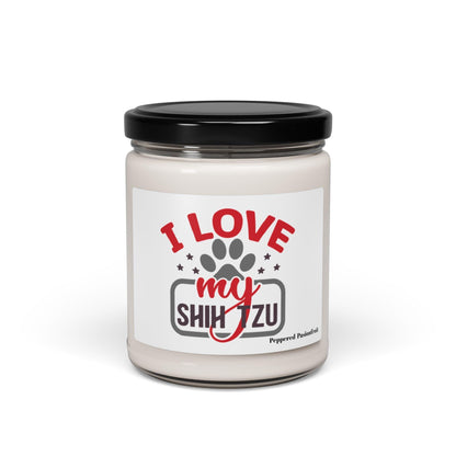 I Love My Shih Tzu Scented Soy Candle, 9oz - Shih Tzu Gifts