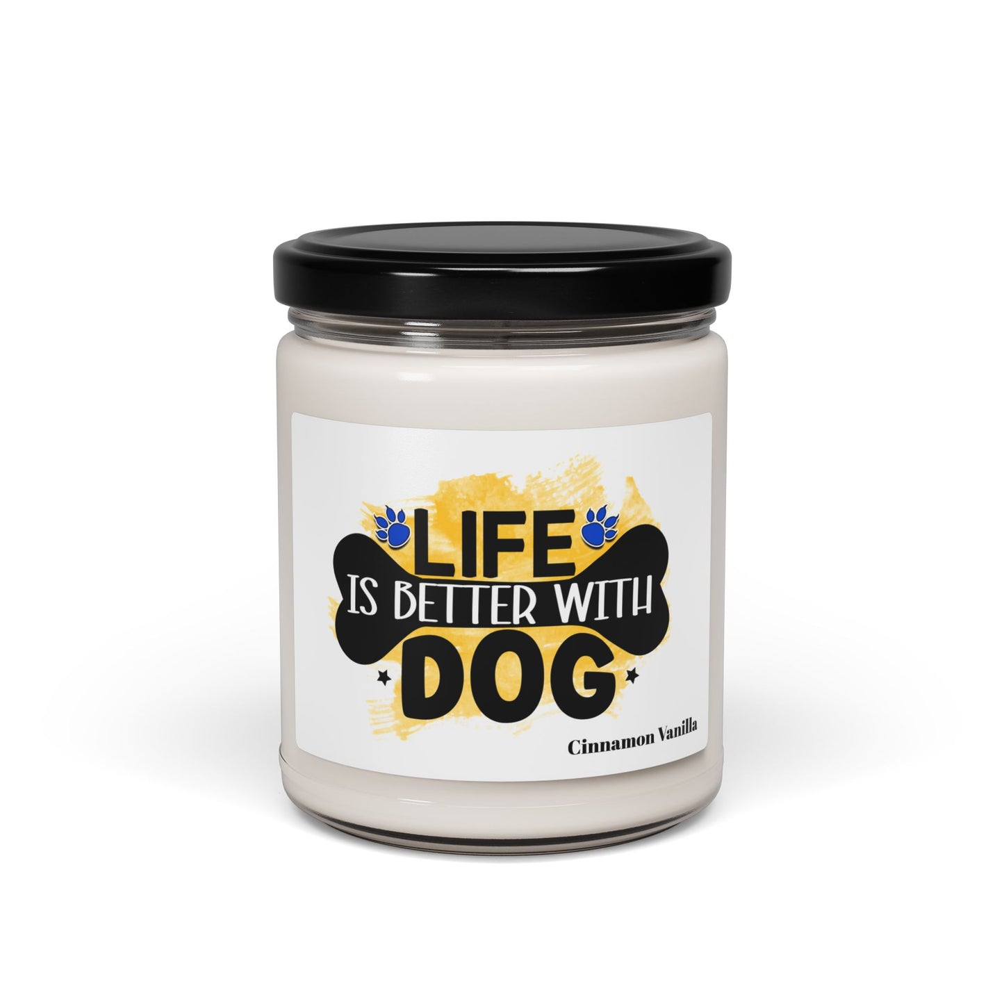 Life Is Better With Dog Scented Soy Candle – Perfect Gift for Dog Lovers