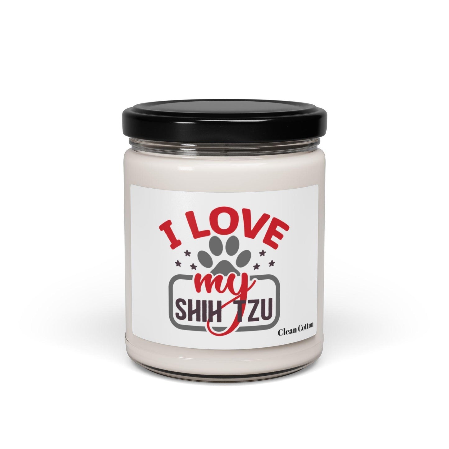 I Love My Shih Tzu Scented Soy Candle, 9oz - Shih Tzu Gifts