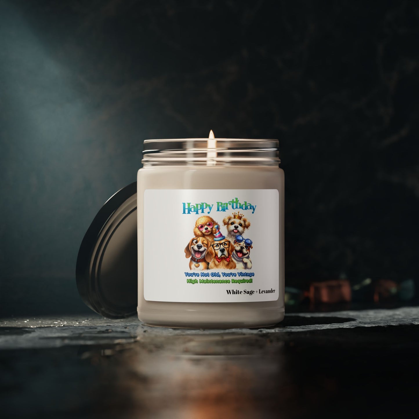 You’re Not Old, You’re Vintage Scented Candle – Funny Dog Gift