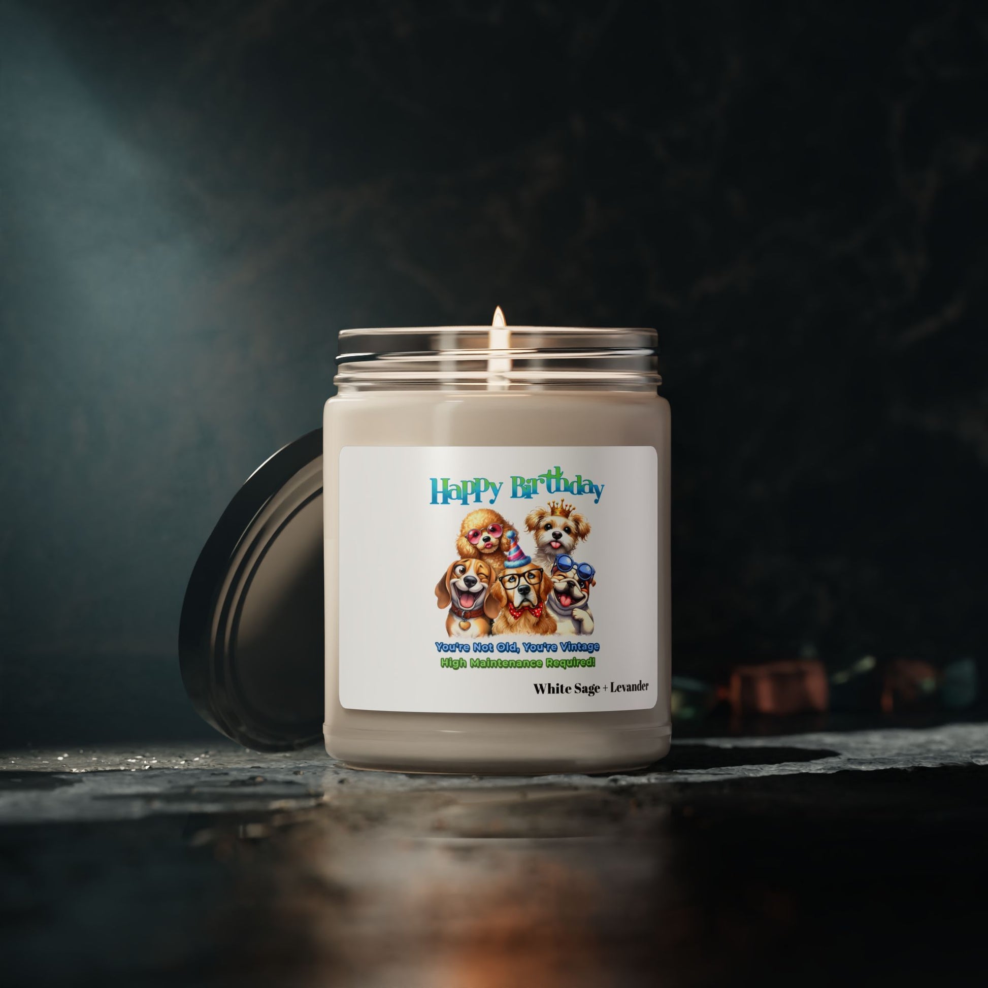 You’re Not Old, You’re Vintage Scented Candle – Funny Dog Gift