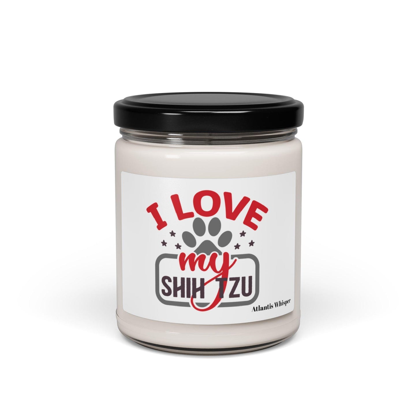 I Love My Shih Tzu Scented Soy Candle, 9oz - Shih Tzu Gifts